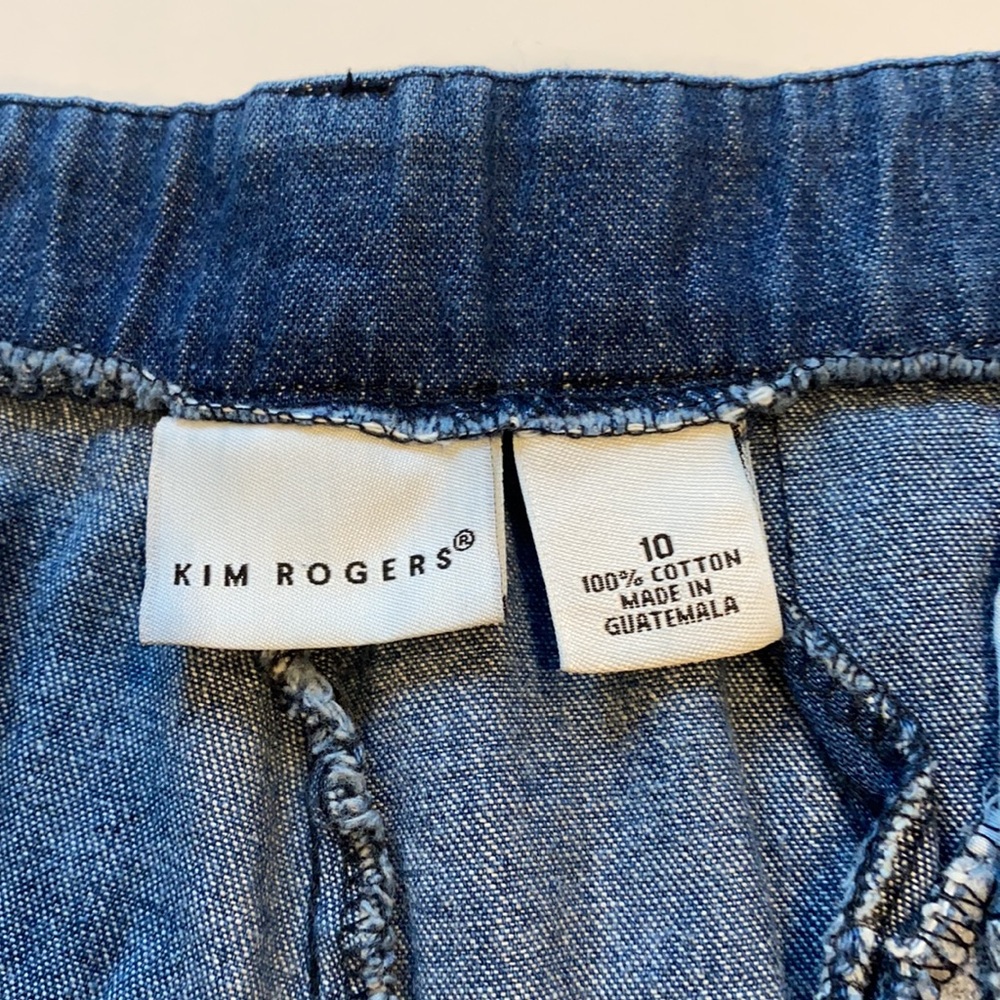 Kim Rogers SZ 10 Capri Denim Blue Jeans D20 - Picture 6 of 11